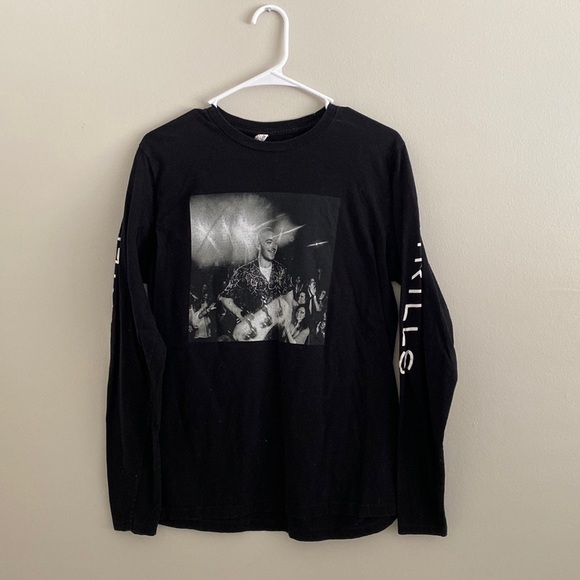 Sam Smith thrills black long sleeve concert tee - Picture 1 of 5